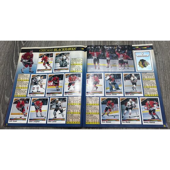 1990 PANINI NHL Hockey Sticker Album Wayne Gretzky Cover - Picture 7 of 9